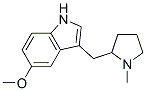 3-(N-methylpyrrolidin-2-ylmethyl)-5-methoxyindole 结构式