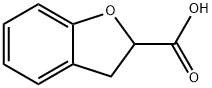 2,3-ジヒドロ-1-ベンゾフラン-2-カルボン酸 化学構造式