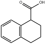 1,2,3,4-テトラヒドロ-1-ナフタレンカルボン酸 化学構造式
