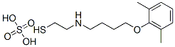 2-[4-(2,6-キシリルオキシ)ブチル]アミノエタンチオールスルファート 化学構造式