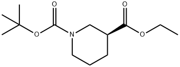 1,3-Piperidinedicarboxylic acid, 1-(1,1-dimethylethyl) 3-ethyl ester, (3S)- (9CI) Structure