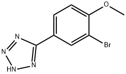 5-(3-BROMO-4-METHOXY-PHENYL)-2H-TETRAZOLE Structure