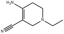 3-Pyridinecarbonitrile,  4-amino-1-ethyl-1,2,5,6-tetrahydro- Structure