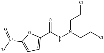 N',N'-Bis(2-chloroethyl)-5-nitro-2-furancarbohydrazide 结构式