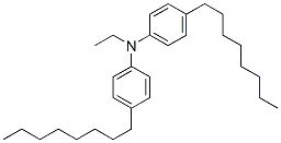 N-ethyl-4-octyl-N-(4-octylphenyl)aniline 结构式