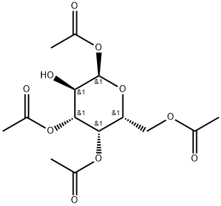 (2R,3R,4R,5S,6R)-6-(乙酰氧基甲基)-3-羟基四氢-2H-吡喃-2,4,5-三乙酸三酯 结构式