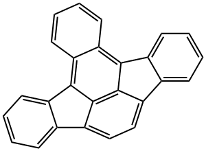 ベンゾ[a]インデノ[1,2,3-fg]アセアントリレン 化学構造式