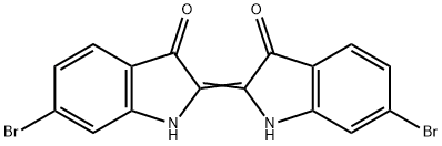 3H-Indol-3-one, 6-bromo-2-(6-bromo-1,3-dihydro-3-oxo-2H-indol-2-ylidene)-1,2-dihydro- Struktur