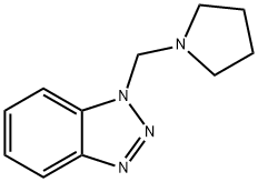 (1-吡咯烷基甲基)苯并三唑 结构式