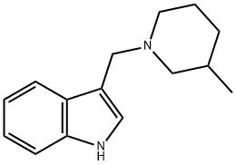 3-[(3-Methylpiperidino)methyl]-1H-indole 结构式