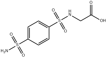 ((4-氨磺酰基苯基)磺酰基)甘氨酸, 1922-60-7, 结构式
