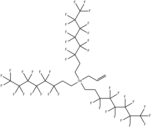 TRIS(1H,1H,2H,2H-PERFLUOROOCTYL)ALLYLTIN Structure