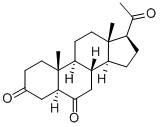 Allopregnane-3,6,20-trione Struktur