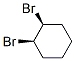 (1R,2S)-1,2-ジブロモシクロヘキサン 化学構造式