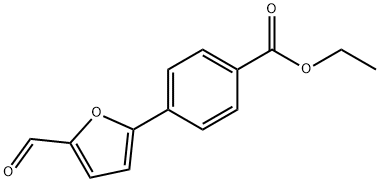 4-(5-ホルミル-2-フリル)安息香酸エチル 化学構造式