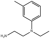 N-(2-アミノエチル)-N-エチル-m-トルイジン 化学構造式