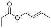 (E)-乙酸-2-甲基-2-丁烯酯 结构式