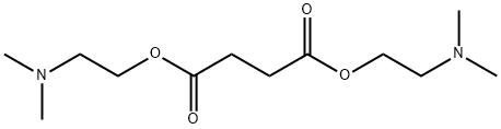 bis[2-(dimethylamino)ethyl] succinate Struktur