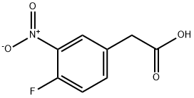 3-硝基-4-氟苯乙酸 结构式