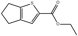 5,6-二氢-4H-环戊二烯[B]噻吩-2-羧酸乙酯 结构式