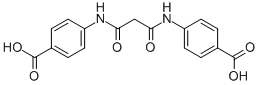 4,4'-[(1,3-ジオキソ-1,3-プロパンジイル)ビスイミノ]ビス(安息香酸ナトリウム) 化学構造式