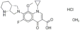 モキシフロキサシン塩酸塩一水和物 化学構造式