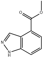 1H-インダゾール-4-カルボン酸メチル 化学構造式