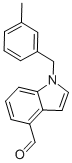 1-[(3-METHYLPHENYL)METHYL]-1H-INDOLE-4-CARBOXALDEHYDE Structure