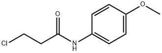 3-氯-N-(4-甲氧基苯基)-丙酰胺, 19313-87-2, 结构式