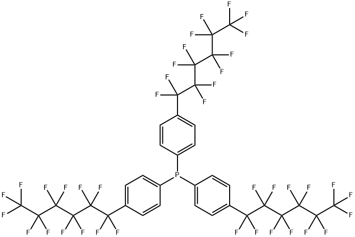 三[4-（氟代己基）苯基]磷化氢, 193197-68-1, 结构式