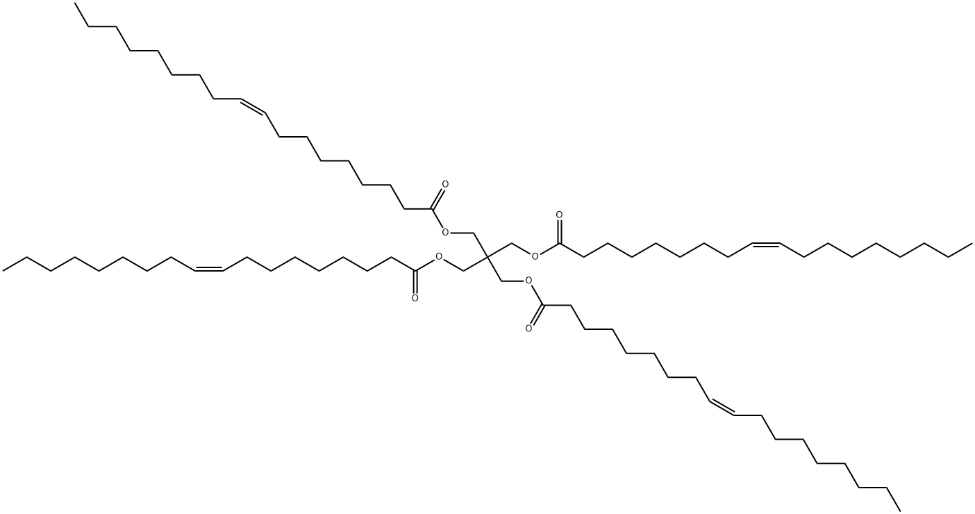 2，2-ビス［（オレオイルオキシ）メチル］プロパン-1，3-ジイル＝ジオレアート 化学構造式