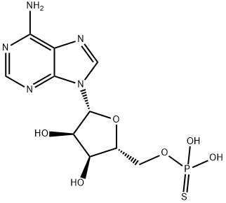 腺苷5'-O-硫一磷酸二锂盐 结构式