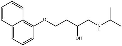 1-(Isopropylamino)-4-(1-naphtyloxy)-2-butanol 结构式