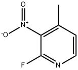 2-フルオロ-3-ニトロ-4-ピコリン 化学構造式