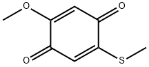 2-Methoxy-5-(methylthio)-2,5-cyclohexadiene-1,4-dione 结构式