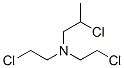 2-クロロ-N,N-ビス(2-クロロエチル)-1-プロパンアミン 化学構造式