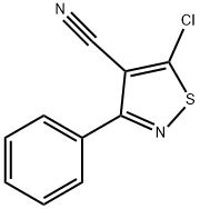 5-Chloro-3-phenyl-4-isothiazolecarbonitrile 结构式