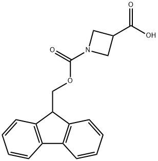 Fmoc-L-3-吖丁啶羧酸 结构式