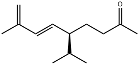 (5S,6E)-5-イソプロピル-8-メチル-6,8-ノナジエン-2-オン 化学構造式