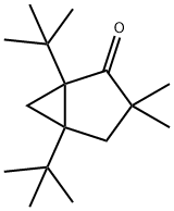 1,5-ビス-tert-ブチル-3,3-ジメチルビシクロ[3.1.0]ヘキサン-2-オン 化学構造式
