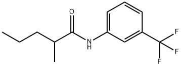3'-三氟甲基-2-甲基戊酰苯胺 结构式
