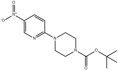1-BOC-4-(5-硝基-2-吡啶基)哌嗪, 193902-78-2, 结构式