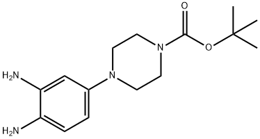 4-(3,4-二氨基苯基)哌嗪-1-羧酸叔丁酯, 193902-99-7, 结构式