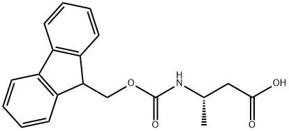 9-芴甲氧羰基-L-beta-高丙氨酸 结构式