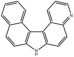 7H-ベンゾ[c]ピリド[3,2-g]カルバゾール 化学構造式