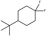 1-TERT-ブチル-4,4-ジフルオロシクロヘキサン 化学構造式