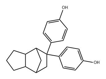 4,4'-(OCTAHYDRO-4,7-METHANO-5H-INDEN-5-YLIDENE) BISPHENOL Struktur