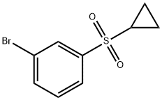 1-溴-3-(环丙基磺酰基)苯 结构式