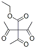 2,2-ジアセチルアセト酢酸エチル 化学構造式