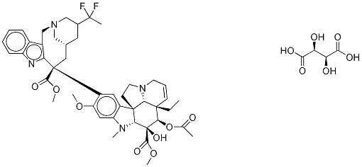 二酒石酸ビンフルニン 化学構造式